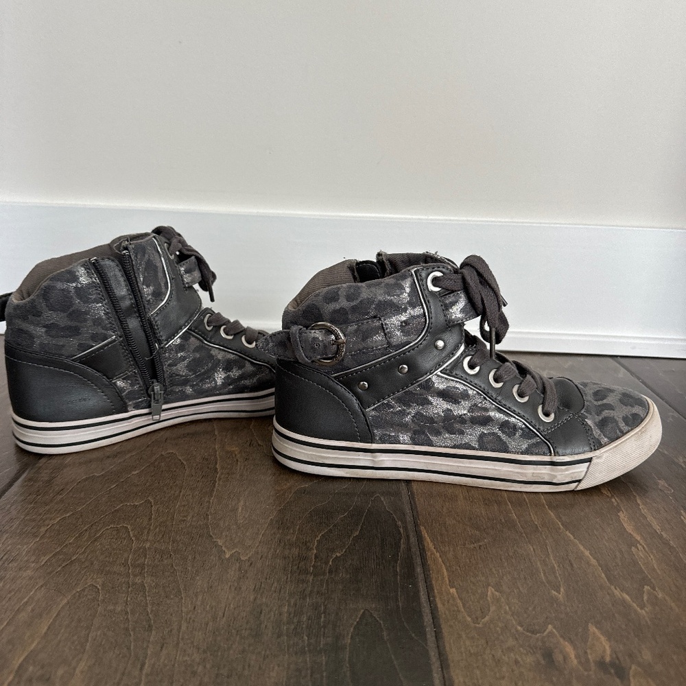 G by Guess metallic high top sneakers